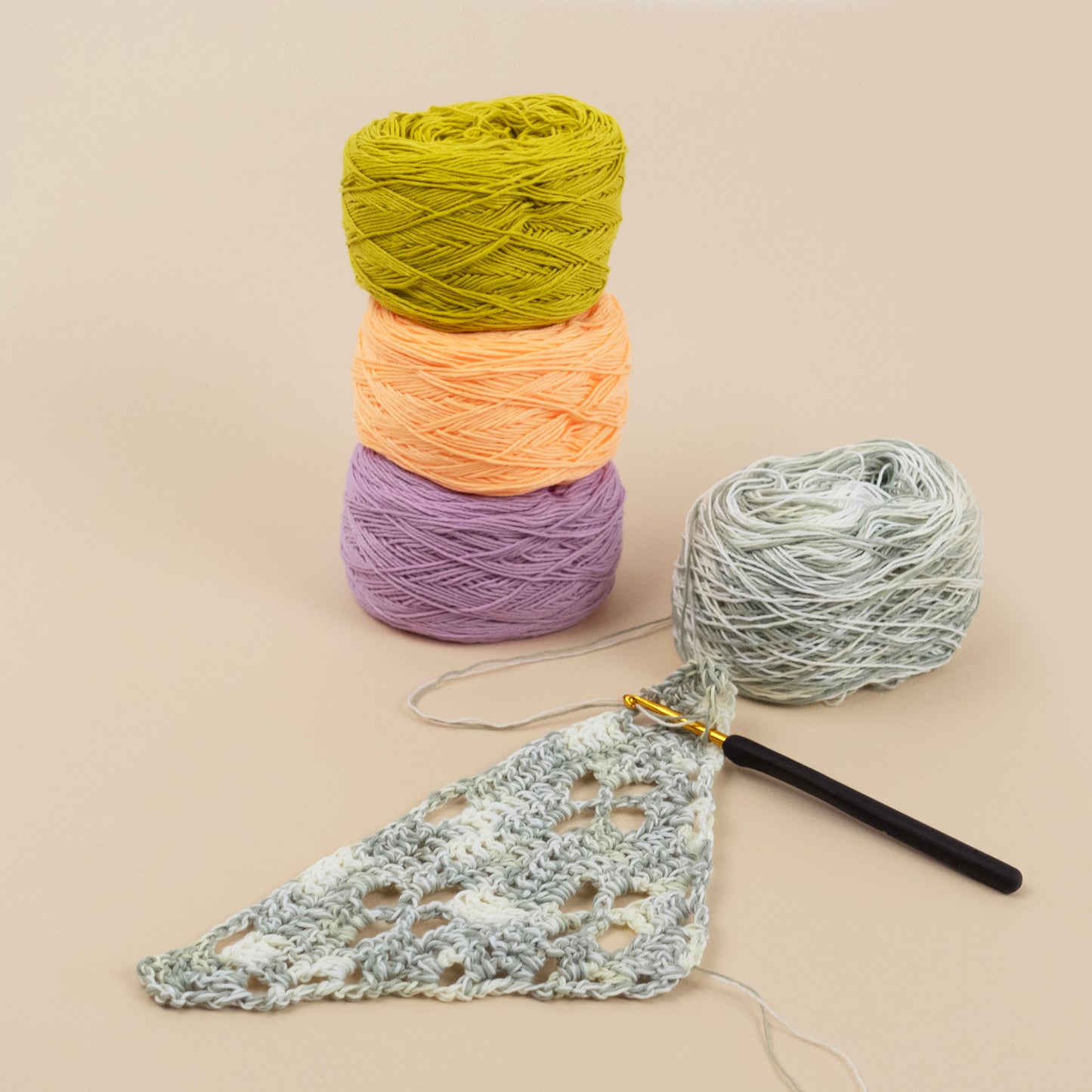 Algae Ecology-Inspired Crochet Bandana