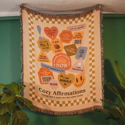 Cozy Affirmations Woven Blanket